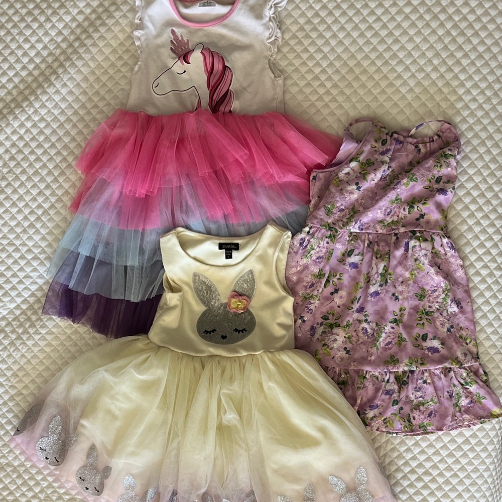 3 Frilly Dresses - Size 5T